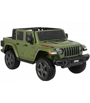 Coche a batería Jeep RUBICON Unlimited 12v, Mando Rc, Ruedas de Goma color verde - LE7898